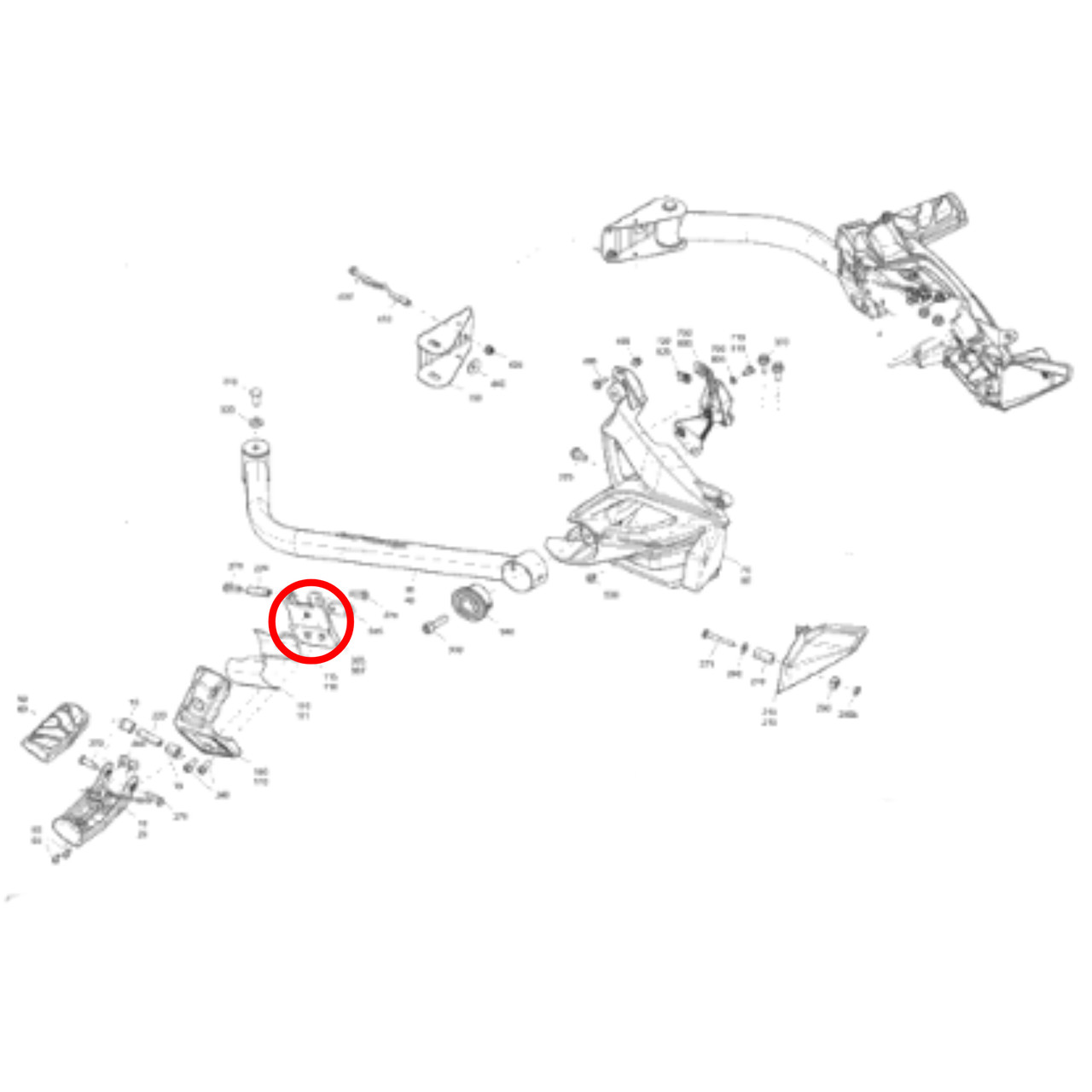 Can-Am New OEM Left Hand Slider Camp, 705013117