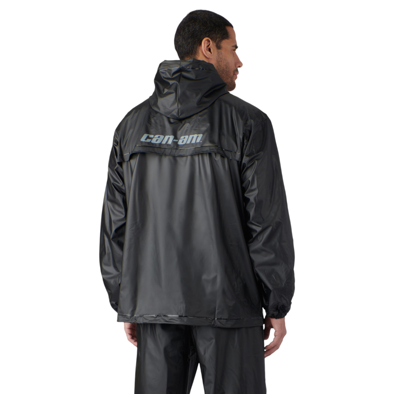 Can-Am New OEM Men's Large Matte Black Mud Jacket, 2866760993