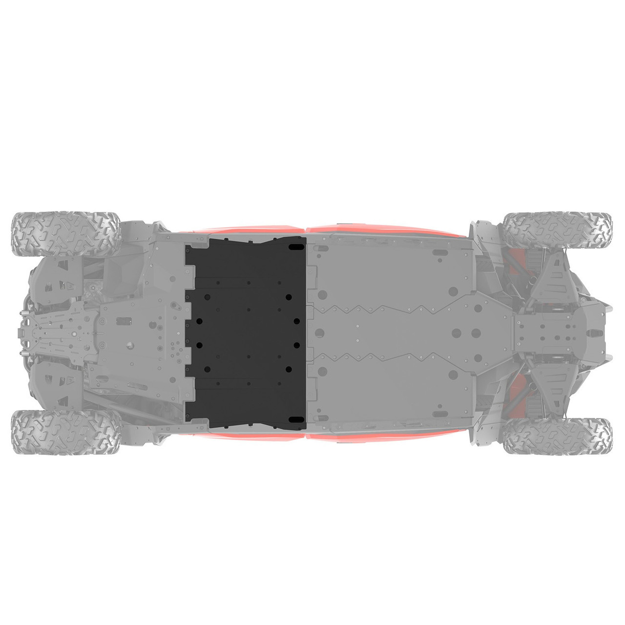 Can-Am New OEM, Maverick HMWPE, Crack Resistant Central Skid Plate, 715004272