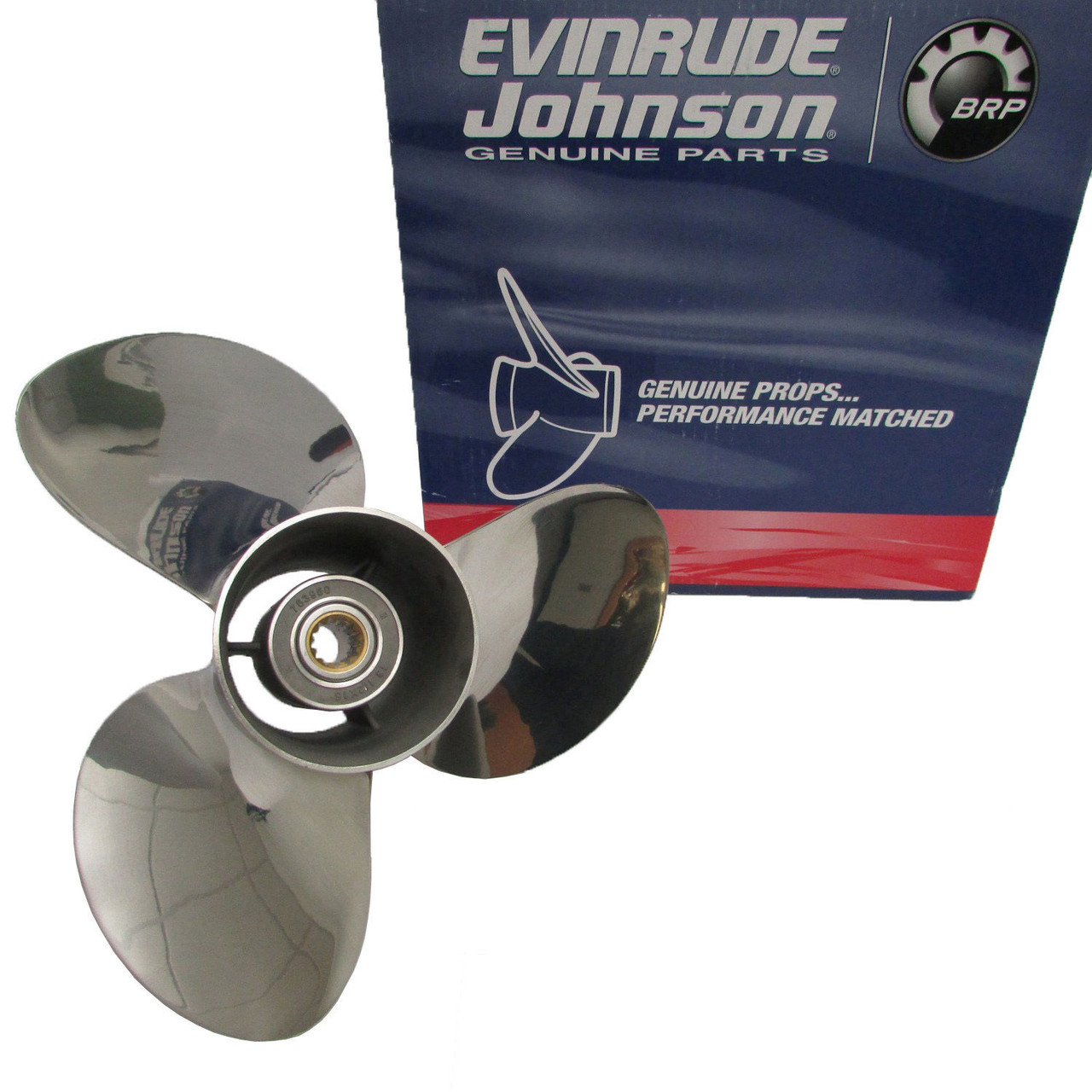 Johnson/Evinrude/OMC New OEM SSP Prop 13-1/2X15 RH Stainless Propeller 0763950