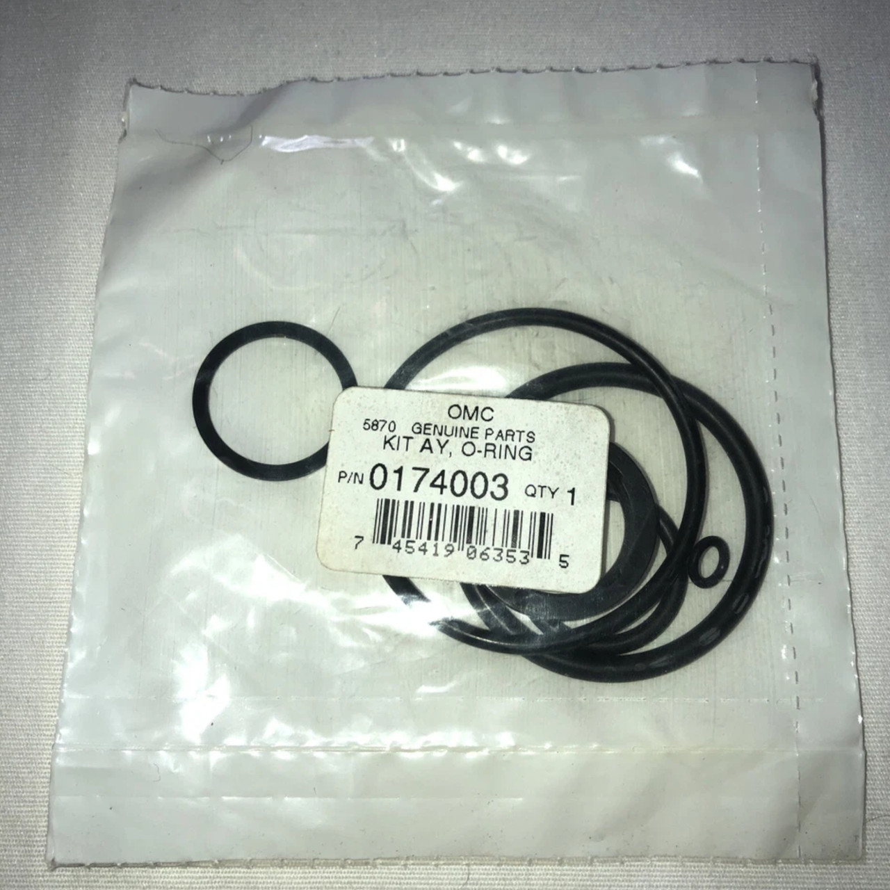 Johnson Evinrude OMC OEM Power Trim O-Ring Package 65-235HP 1982-1984, 0174003