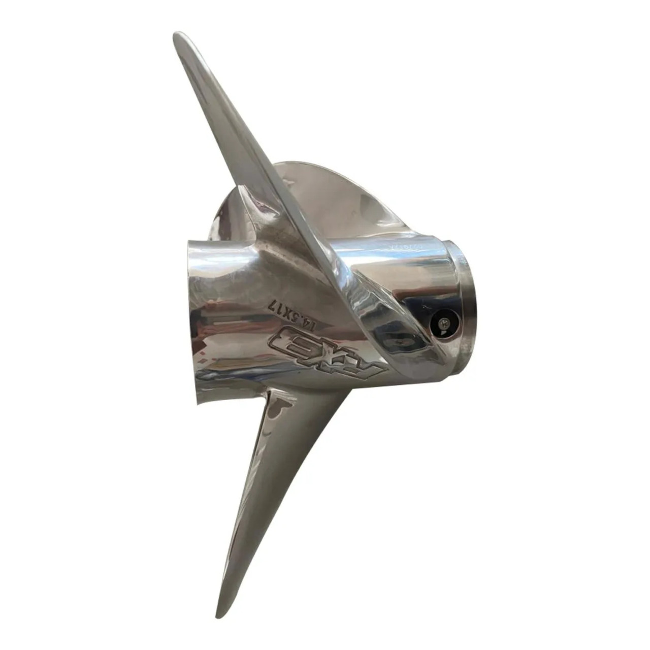 Johnson Evinrude OMC OEM Stainless 3 Blade RX3 14.5 x 17P Propeller, 0177352 Johnson Evinrude OMC OEM Stainless 3 Blade RX3 14.5 x 17P Propeller, 0177352