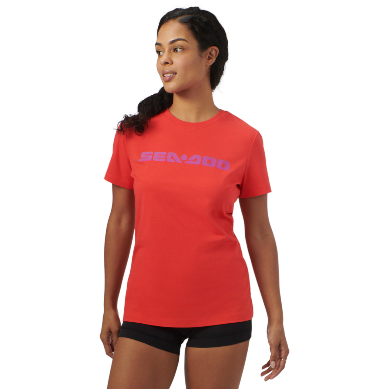 Sea-Doo New OEM, Women's Medium Cotton-Spandex Signature T-Shirt, 4546780617