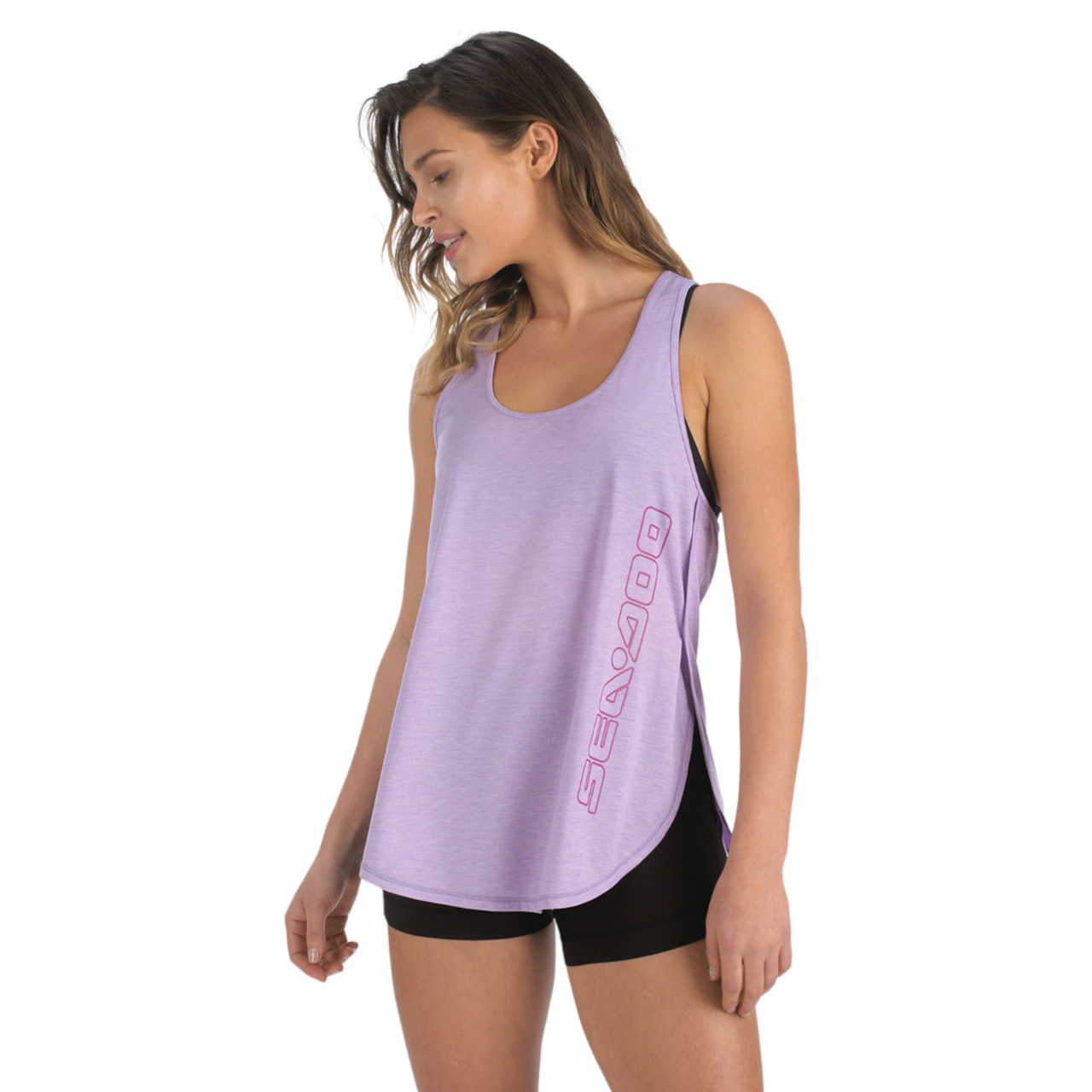 Sea-Doo New OEM, Women's Extra Small Athletic Workout Racerback Tank, 4547010225