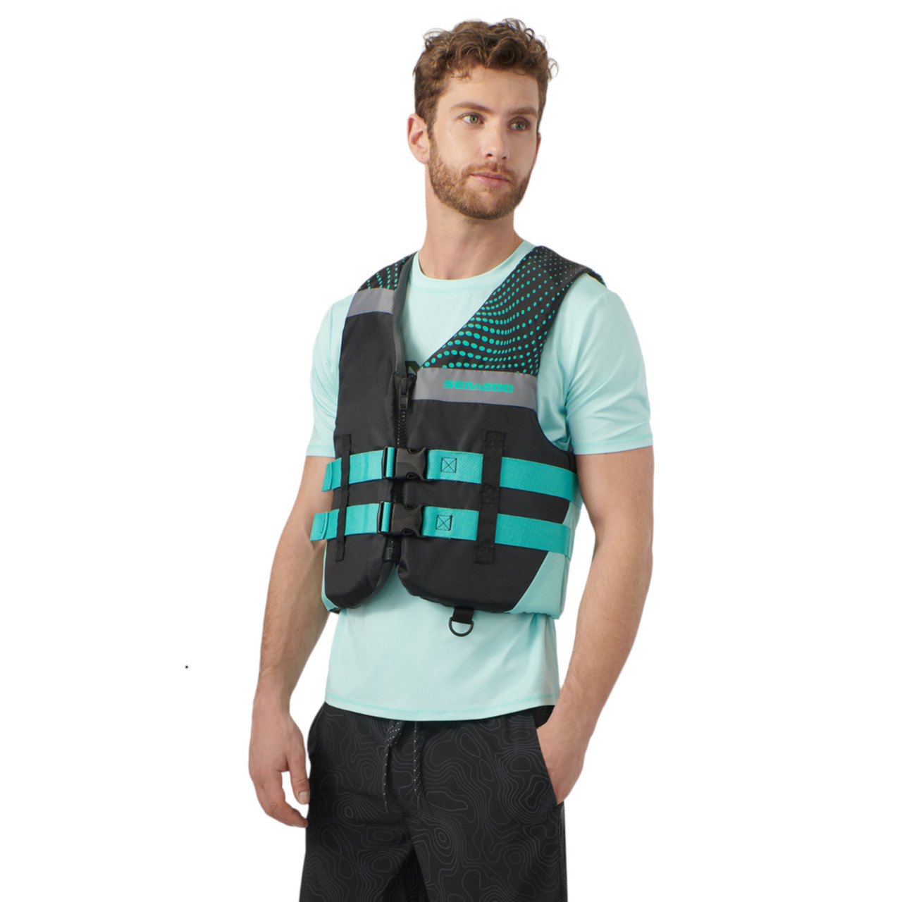 Sea-Doo New OEM 3XL Lightweight Nylon Motion PFD/Life Jacket, 2859761638