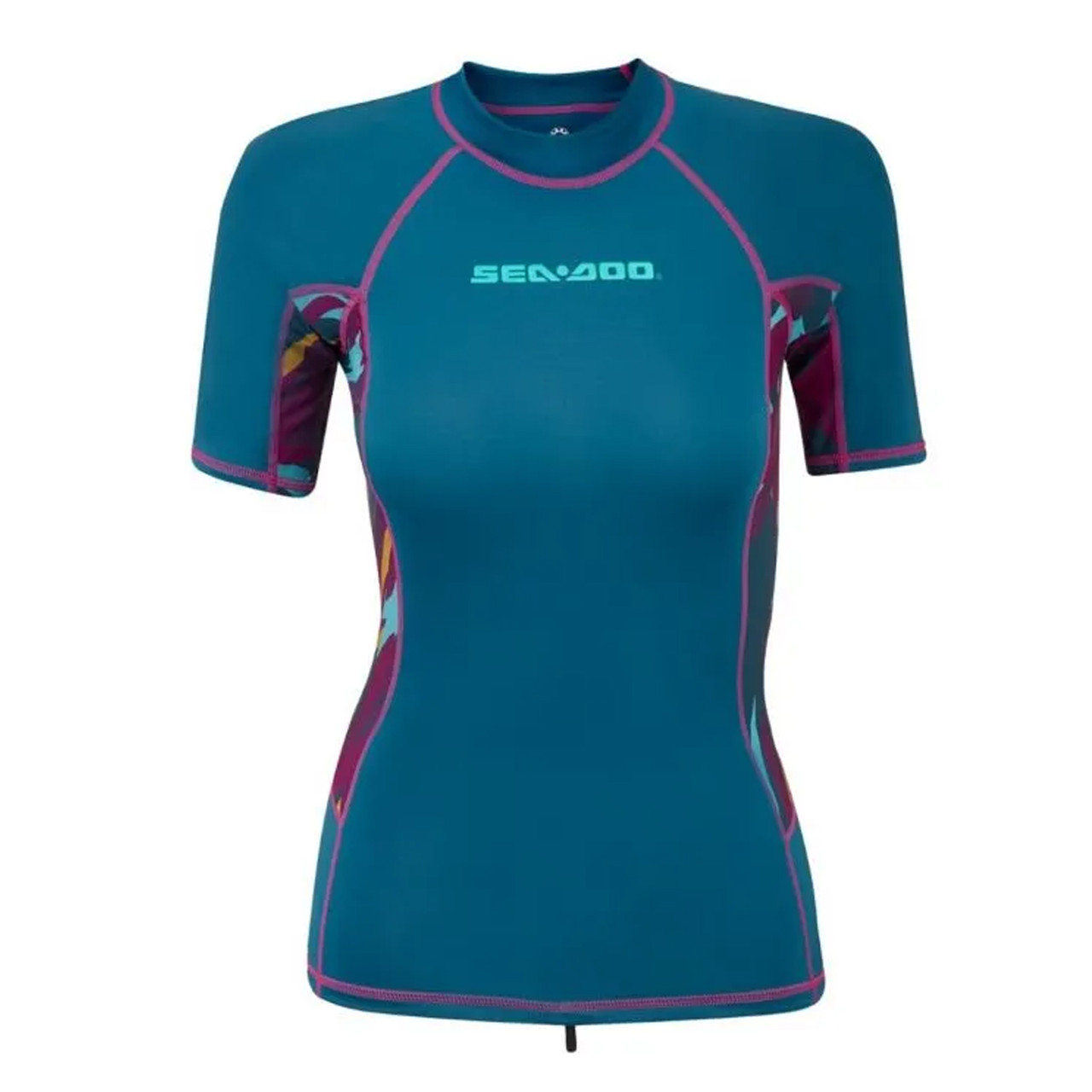 Sea-Doo New OEM, Women's Small Exotic Short Sleeve Rashguard, 4543120489
