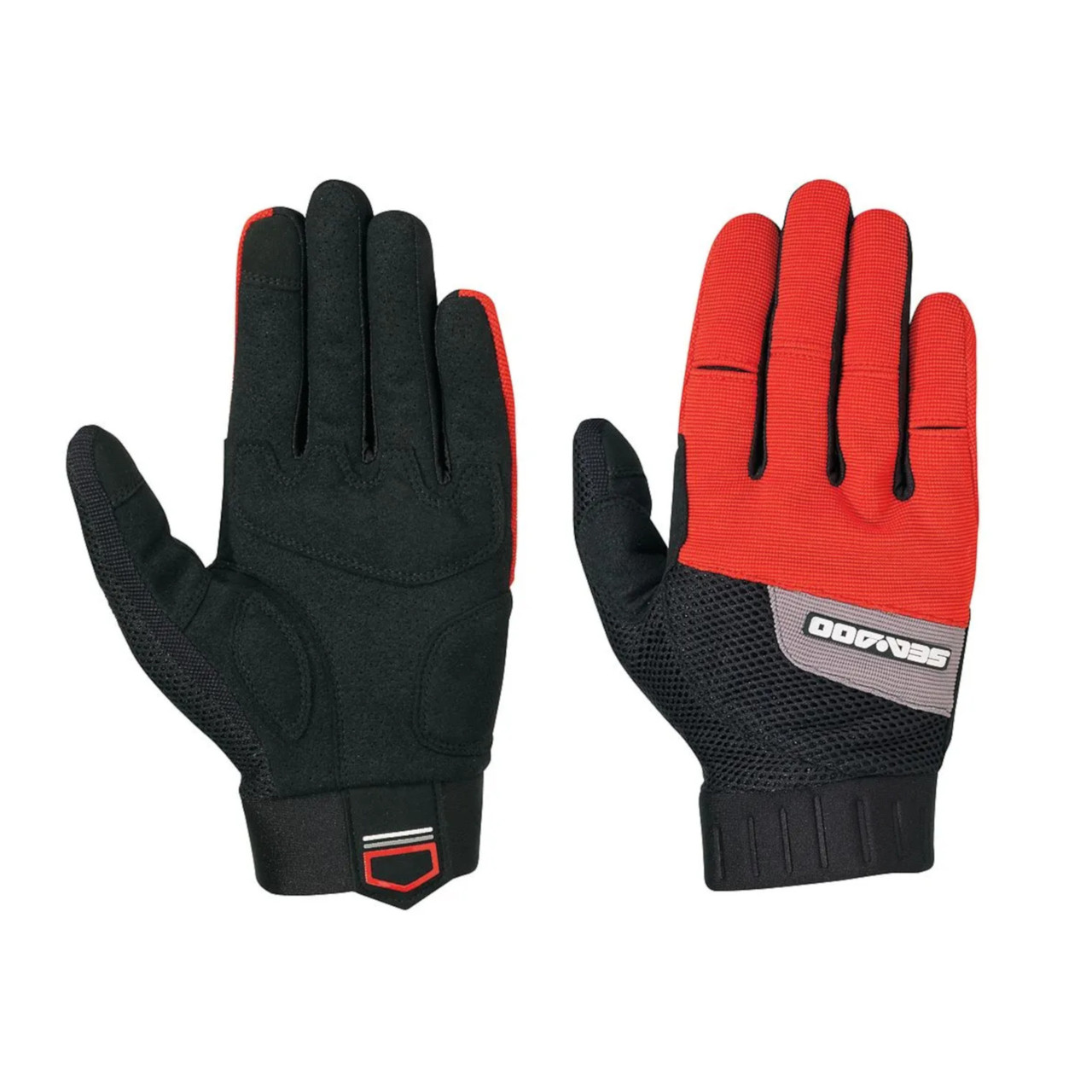 Sea-Doo New OEM, Unisex 2XL Stretch Nylon No-Slip Choppy Gloves, 4463321417
