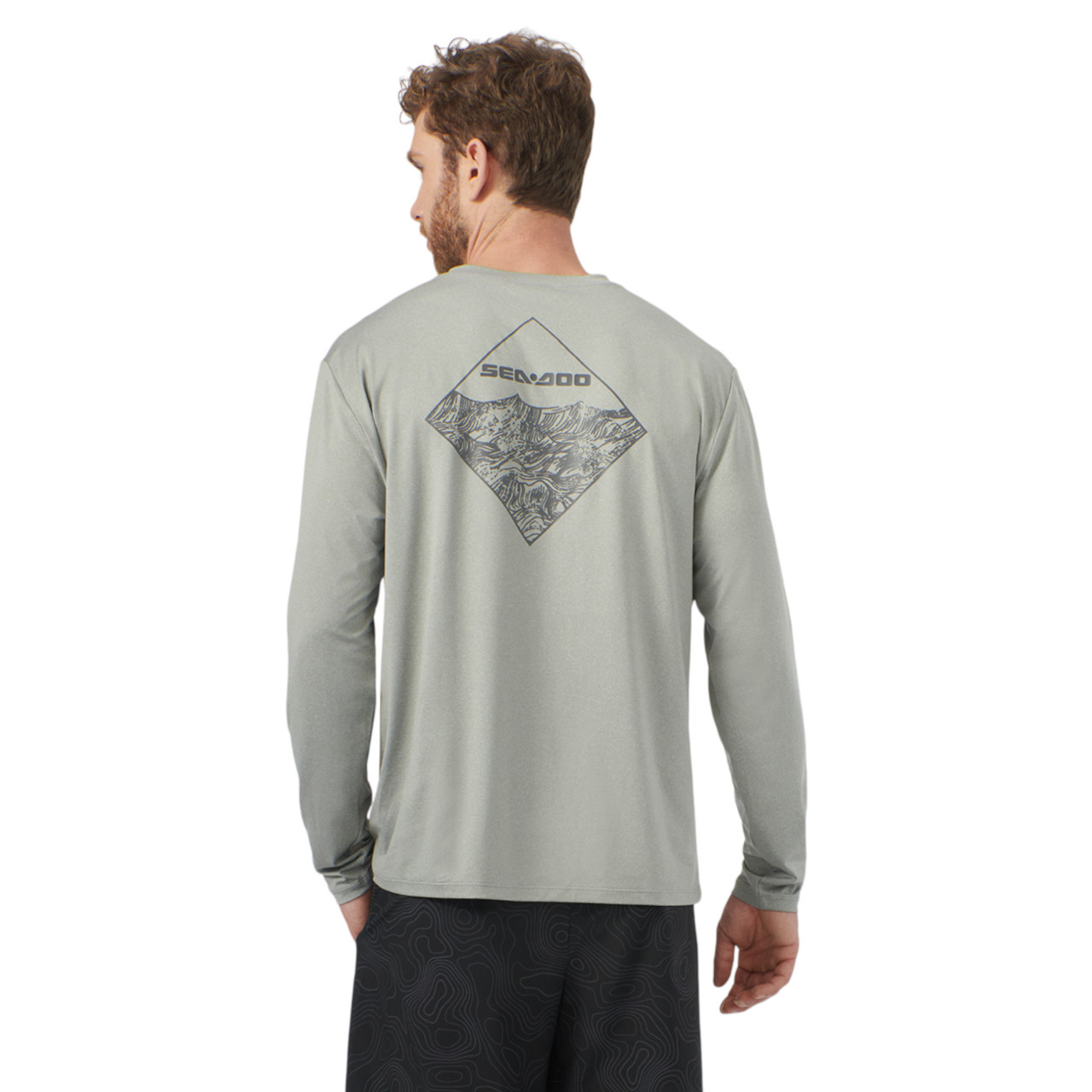 Sea-Doo New OEM, Men's Large UV Protection Long Sleeve Shirt, 4546700957