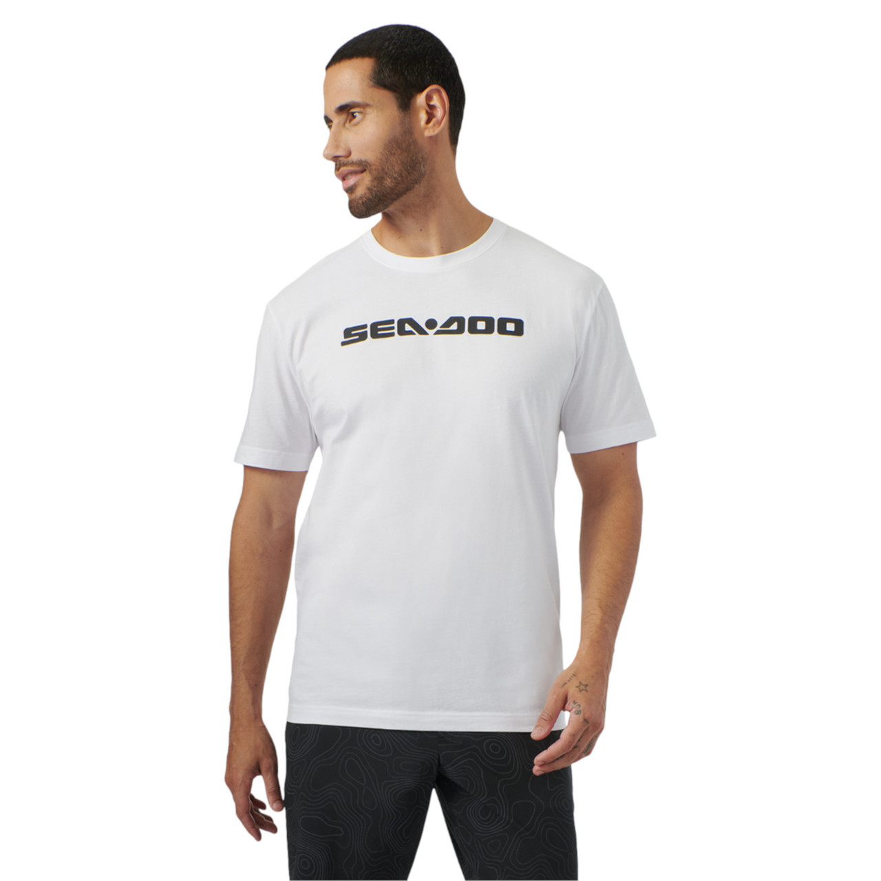 Sea-Doo New OEM, Men's Large Branded Cotton Signature T-Shirt, 4546630901