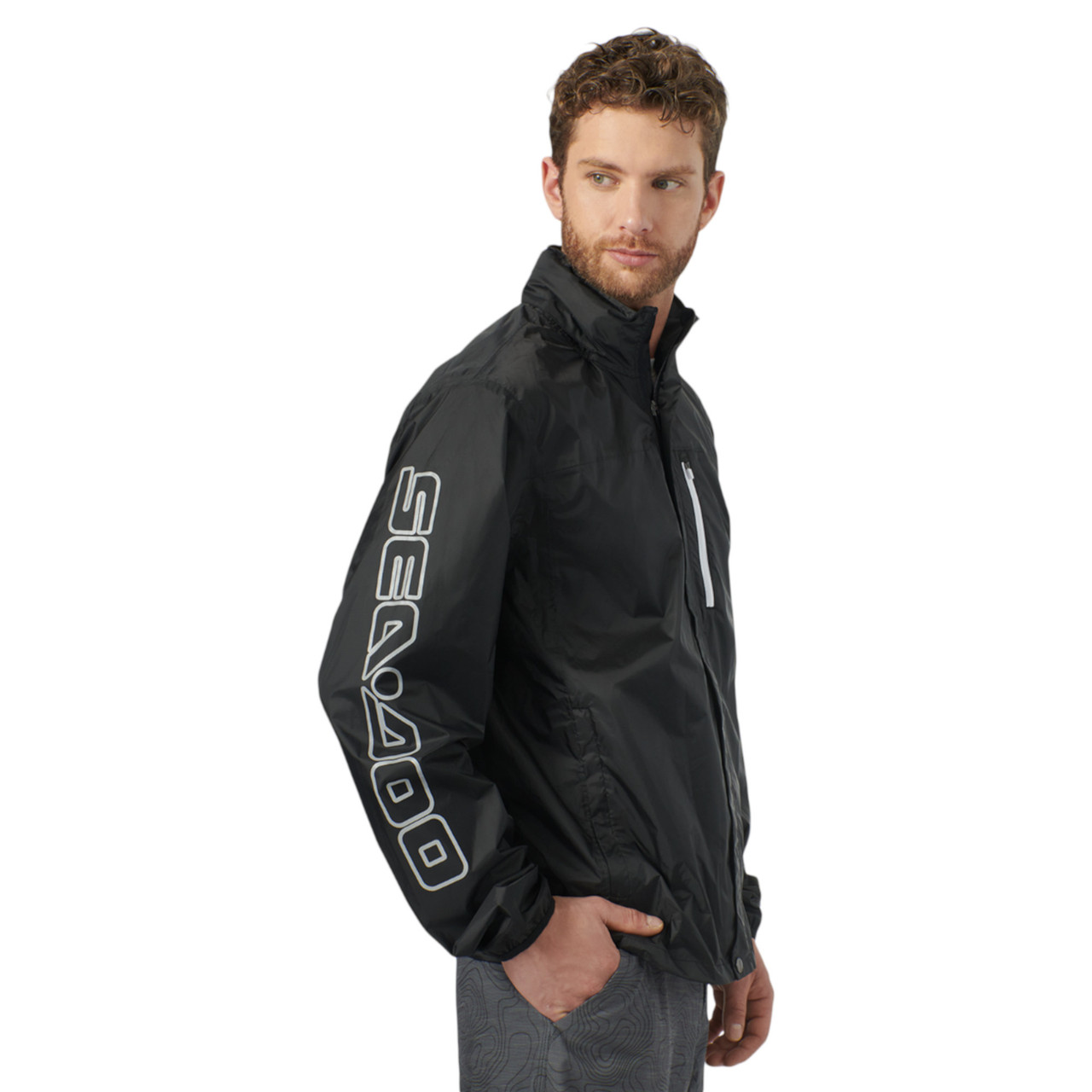 Sea-Doo New OEM, Men's Large Water-Resistant Windproof Jacket, 4547000990