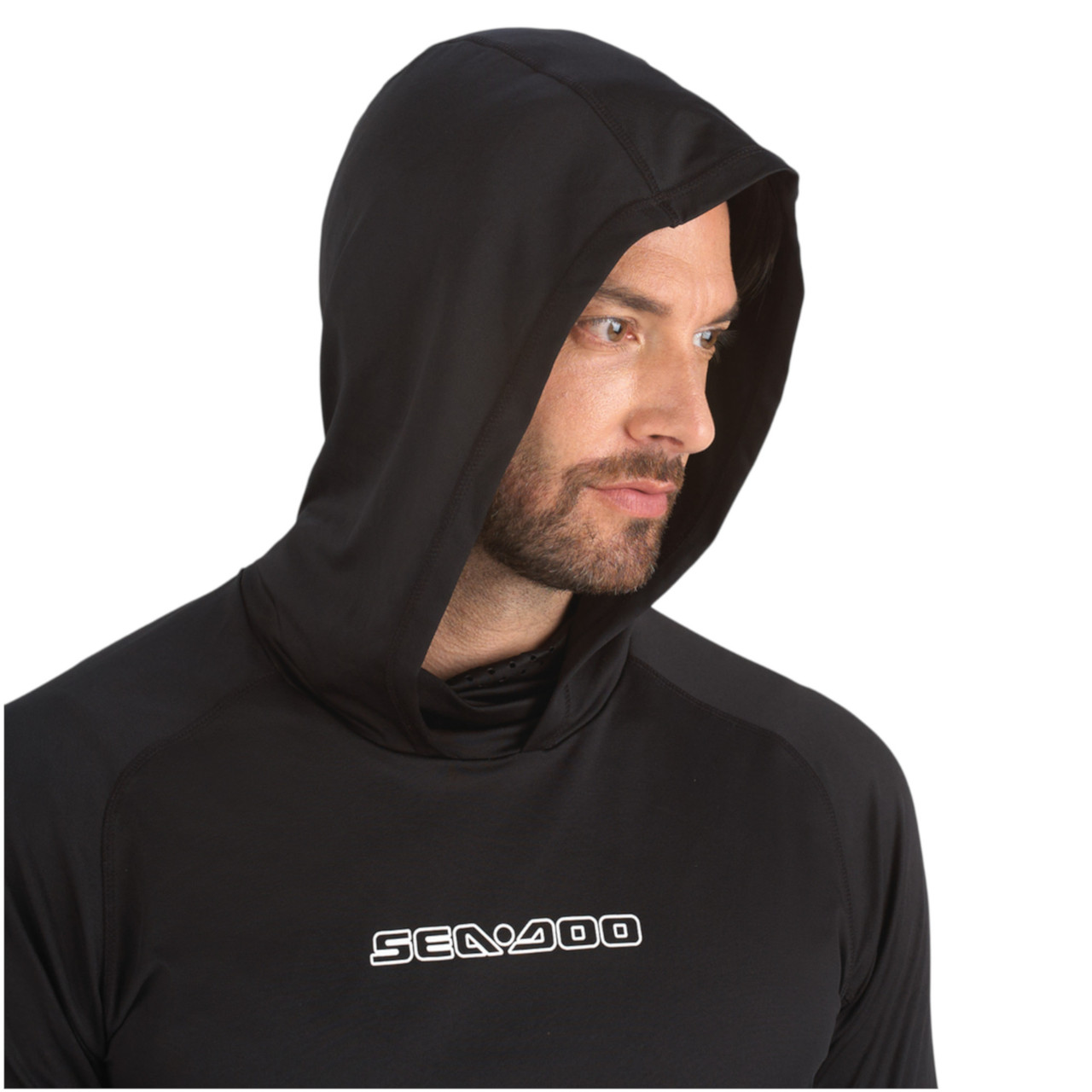 Sea-Doo New OEM, Men's Medium Cooling UV Protection Hooded Shirt, 4546590690