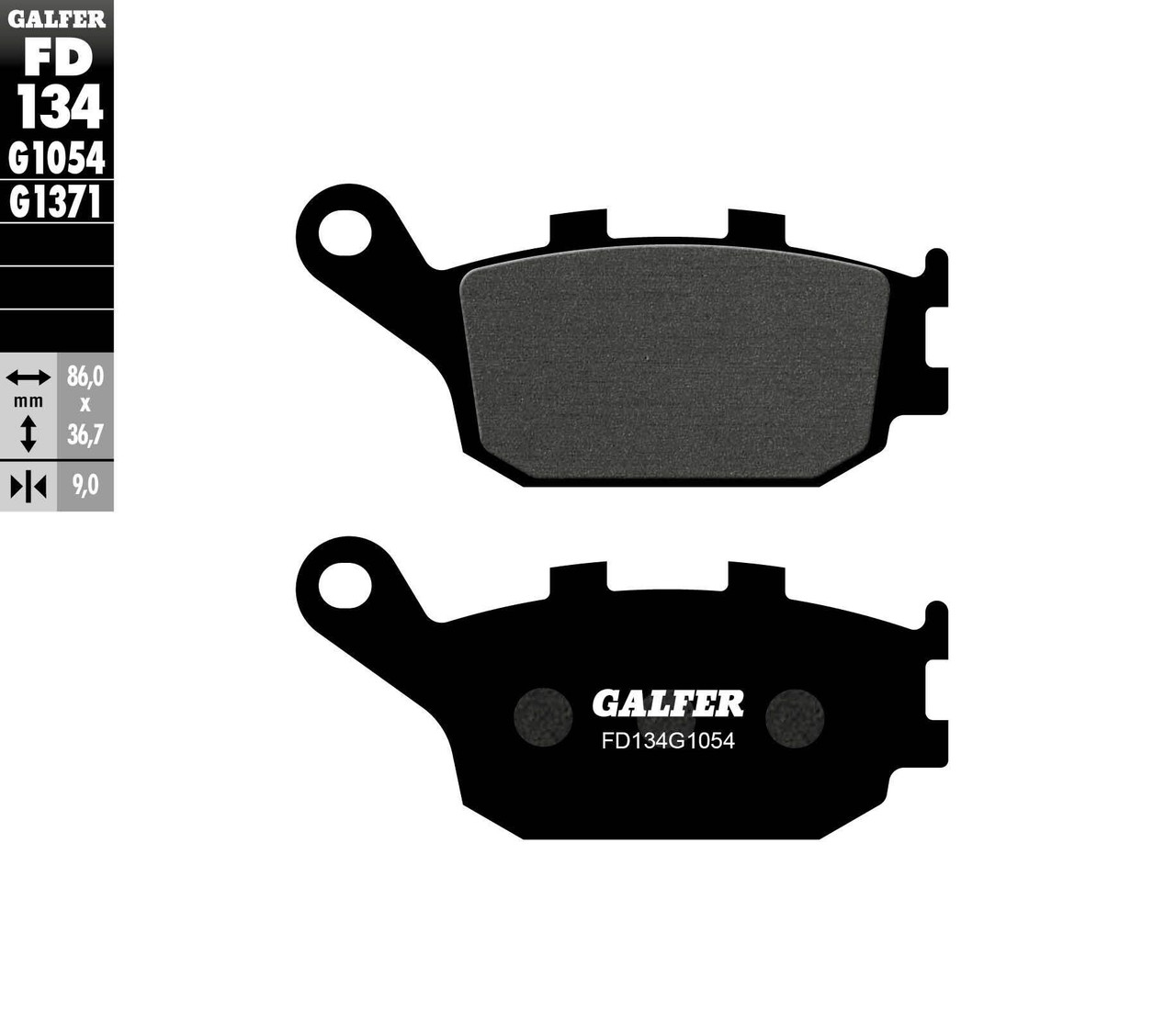 Galfer New Semi-Metallic Brake Pads, 17-134S