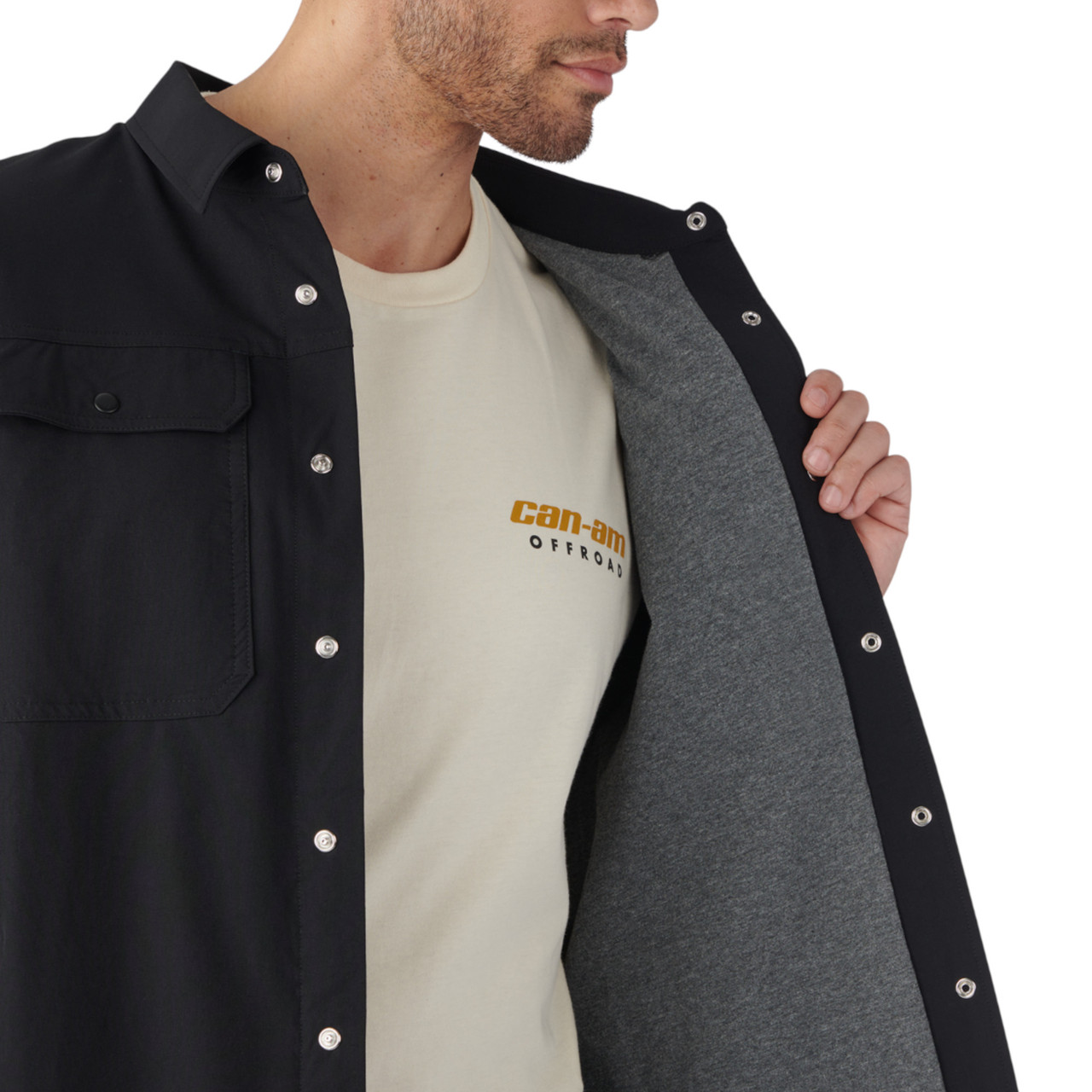 Can-Am New OEM, Men's Medium Stretchable Acrylic Utility Overshirt, 4547880690