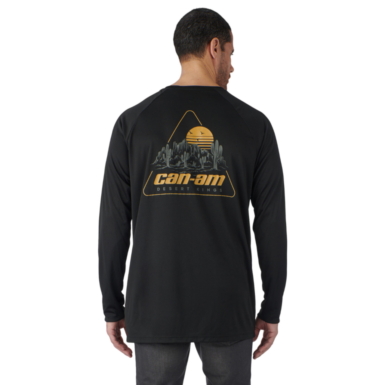 Can-Am New OEM, Men's 2XL Branded Cotton Performance LS Tee, 4547641490