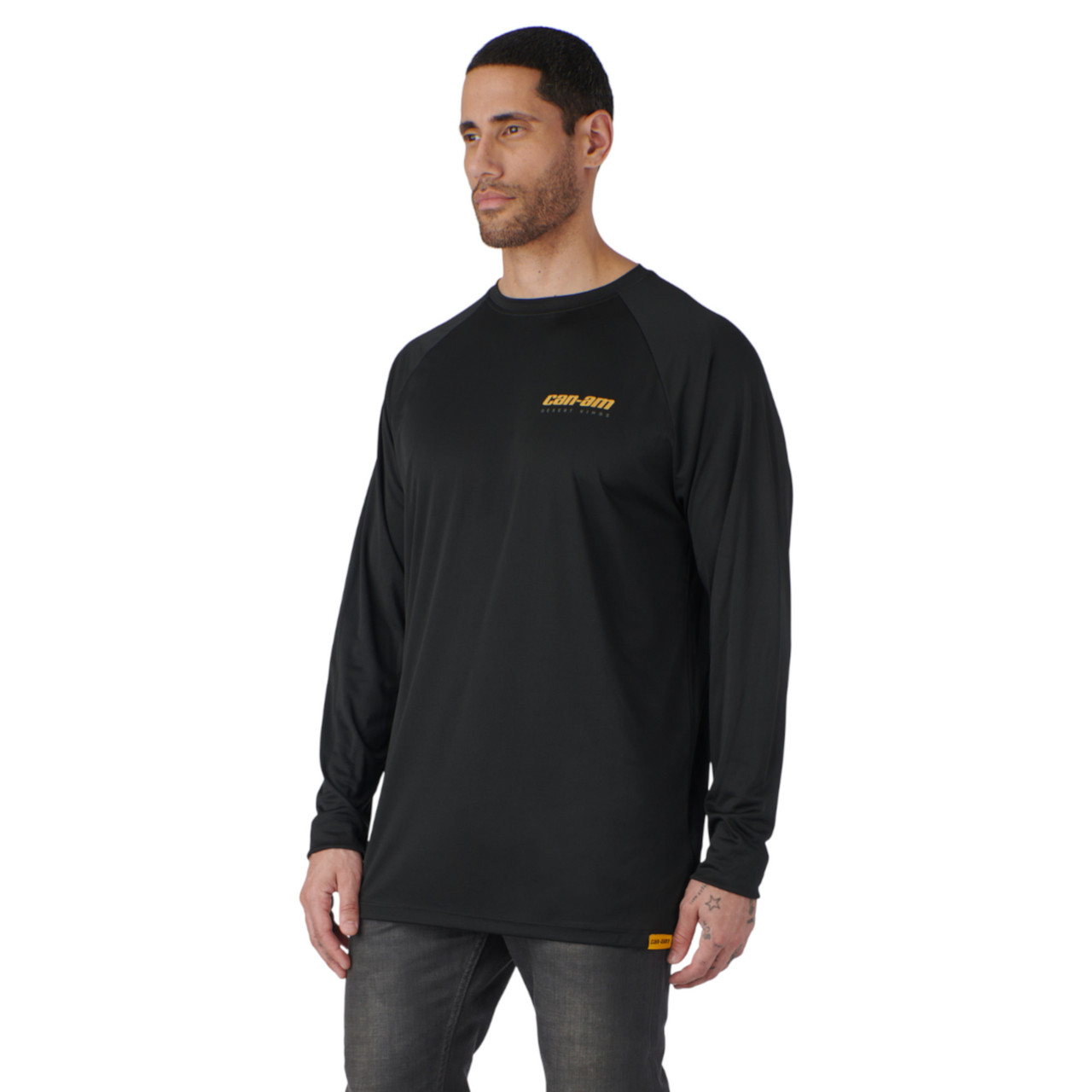Can-Am New OEM, Men's Small Branded Cotton Performance LS Tee, 4547640490