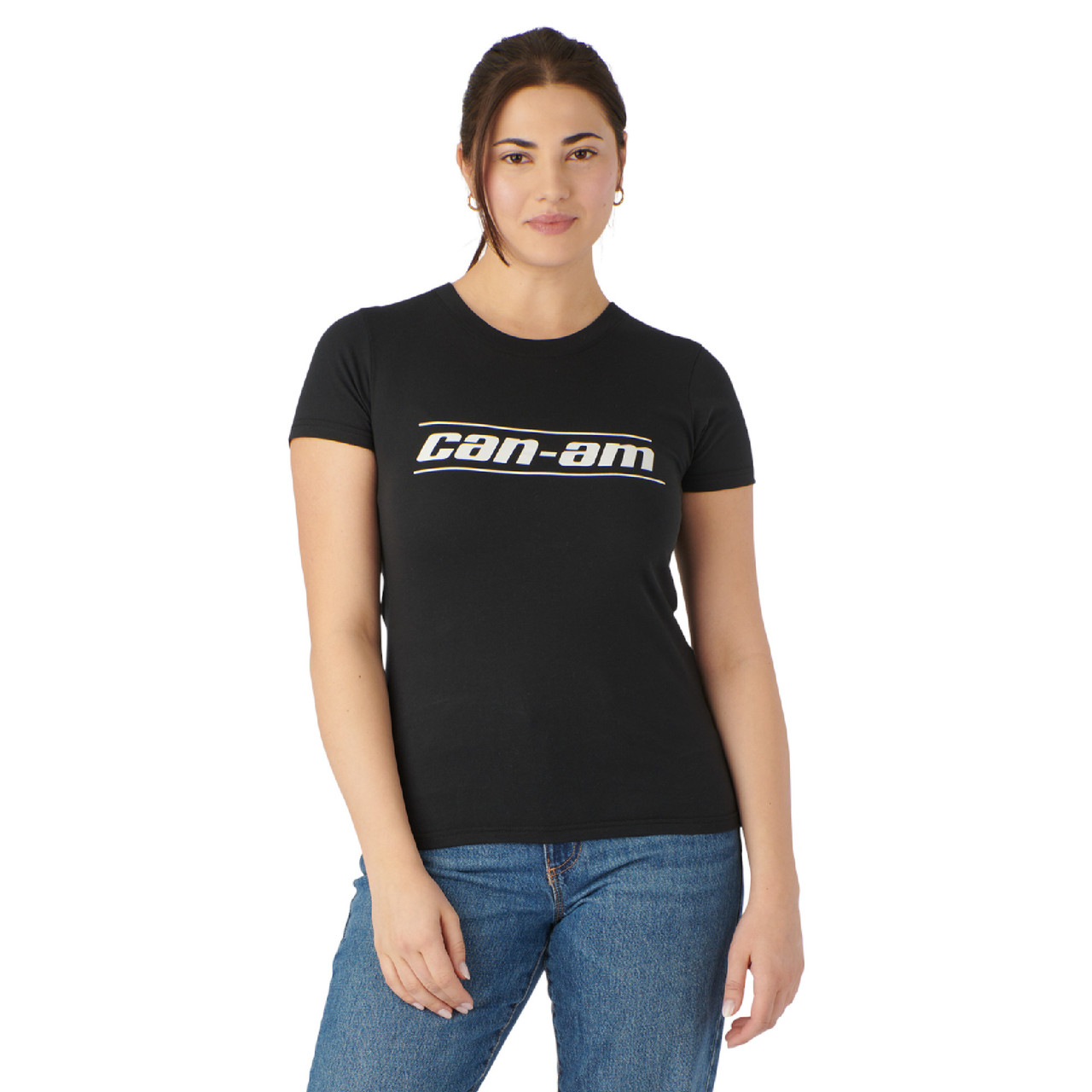 Can-Am New OEM, Women's Small Cotton Polyester Signature T-shirt, 4547530490