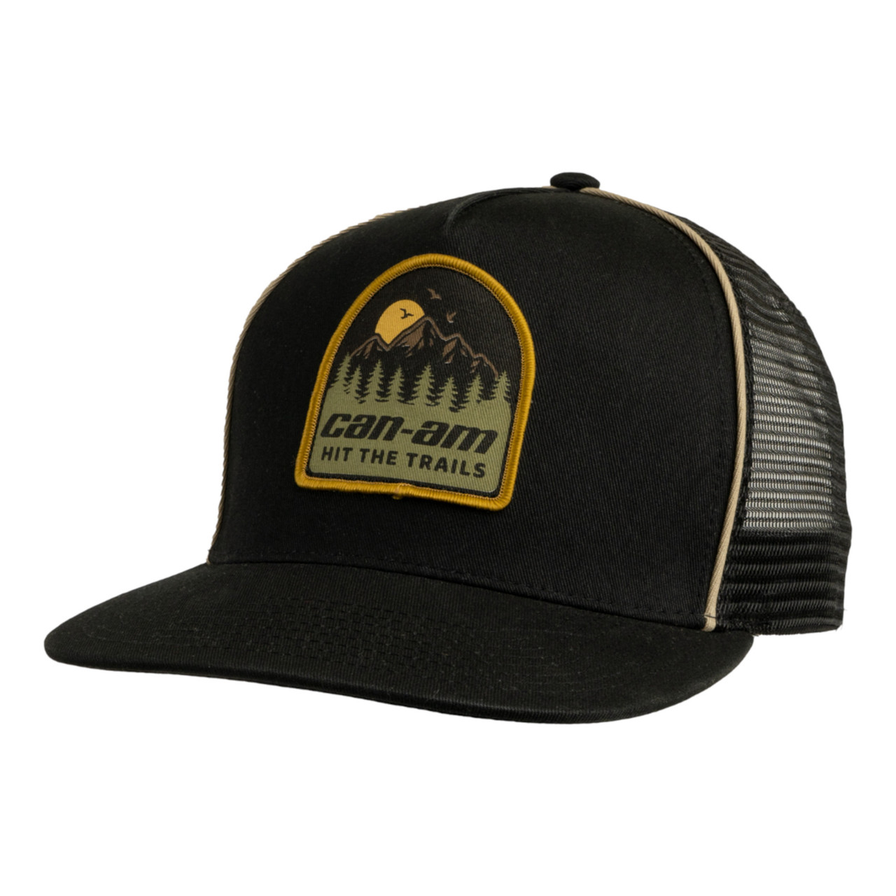 Can-Am New OEM, Men's Onesize Branded Flat Mesh Cap Hit The Trails, 4547750090