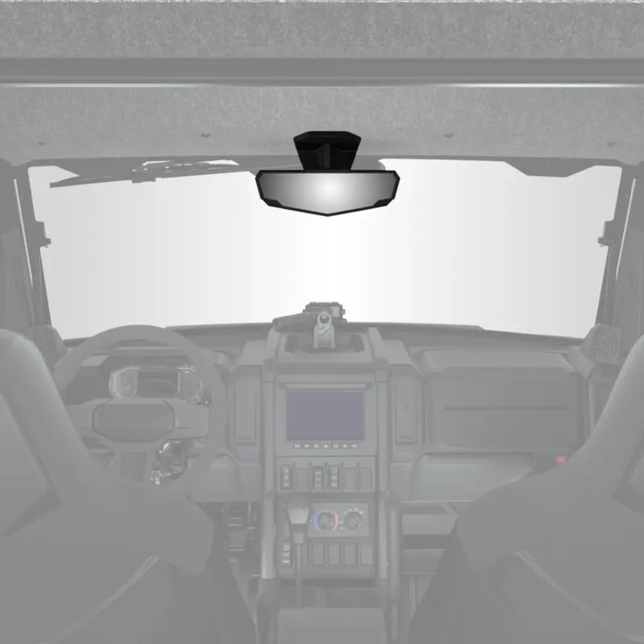 Polaris New OEM Xpedition Weatherproof Convex Rearview Mirror, 2884486