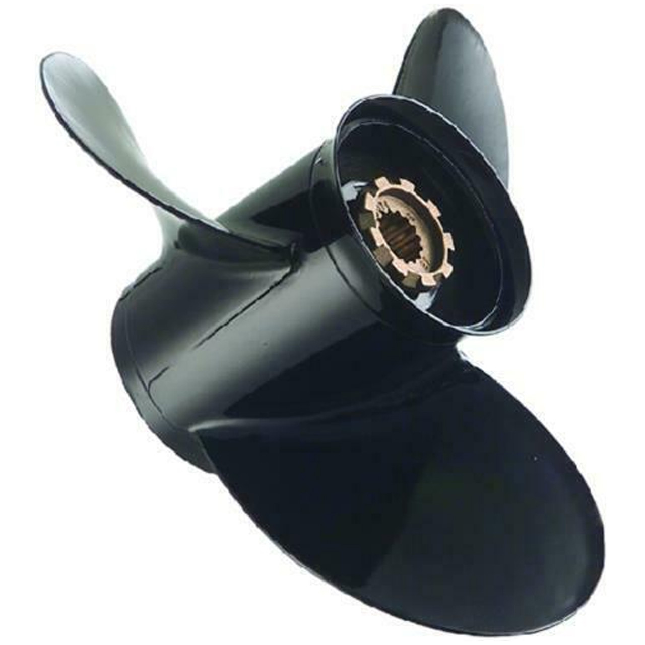 Quicksilver New OEM Black Diamond Right Hand 3-Blade Aluminum Propeller, QA2008X