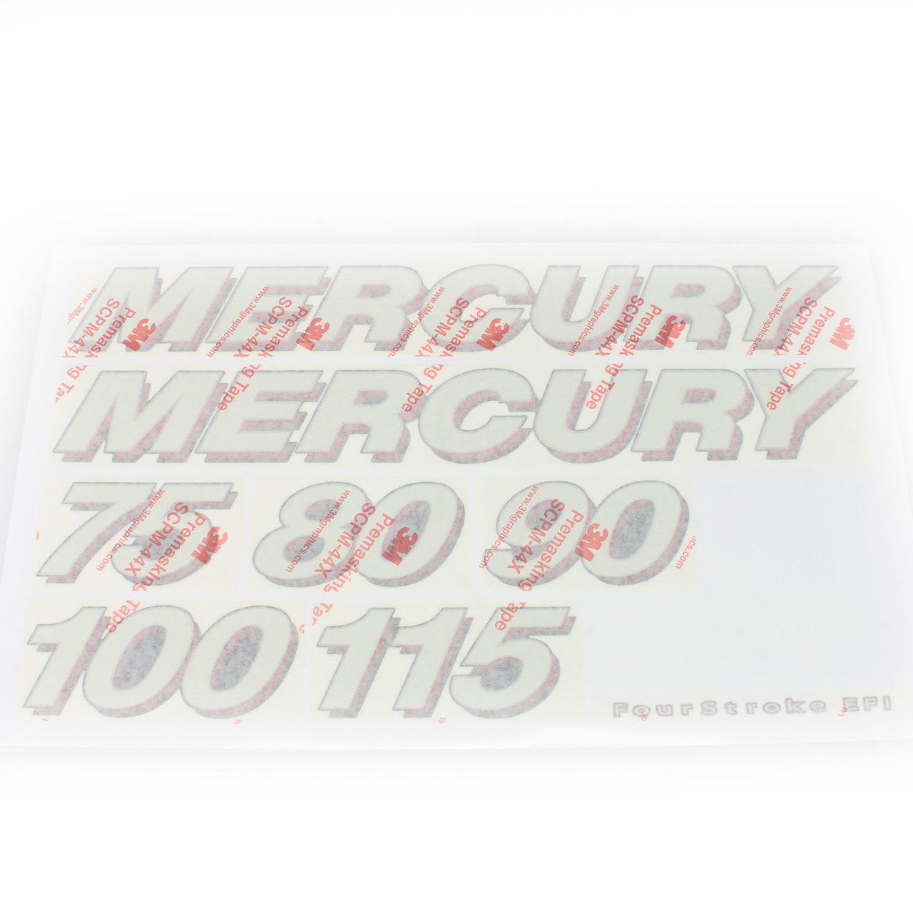 Mercury New OEM Service Decal Kit 75-115 Fourstroke Outboard 37-8M0114993