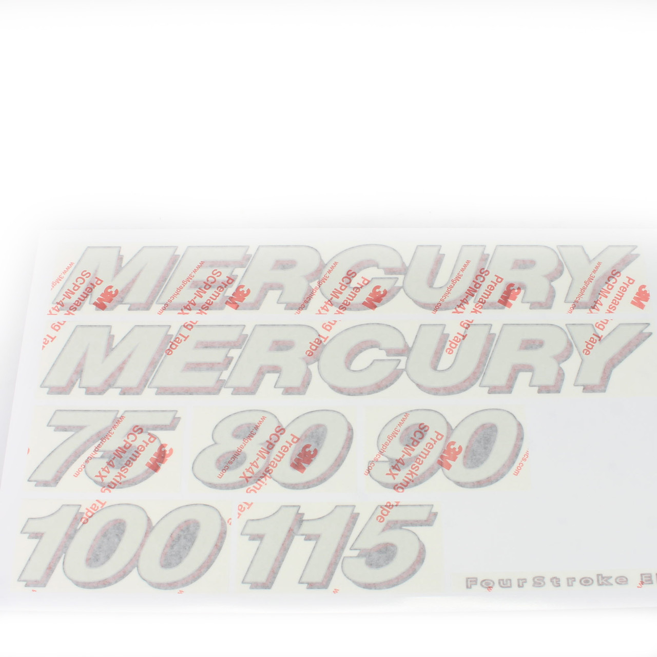 Mercury New OEM Service Decal Kit 75-115 Fourstroke Outboard 37-8M0114993