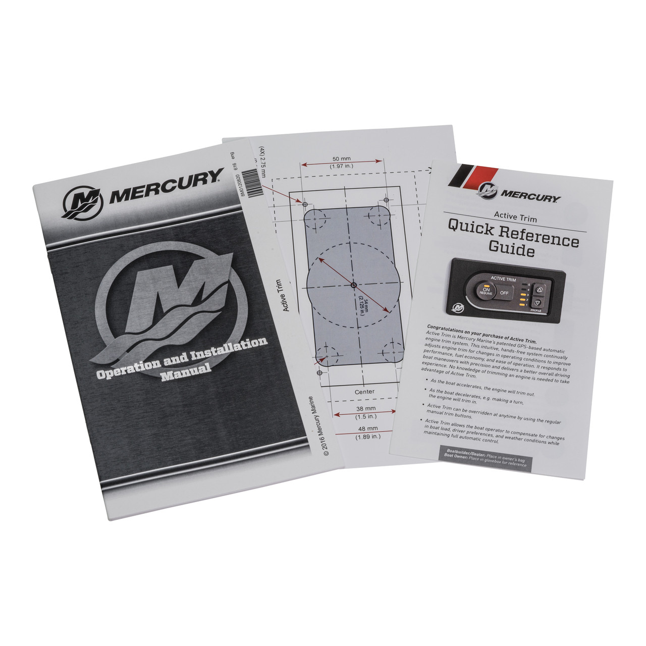 Mercury Marine New OEM Active Trim Kit, 4-Stroke 150-250 HP Optimax, 8M0111545