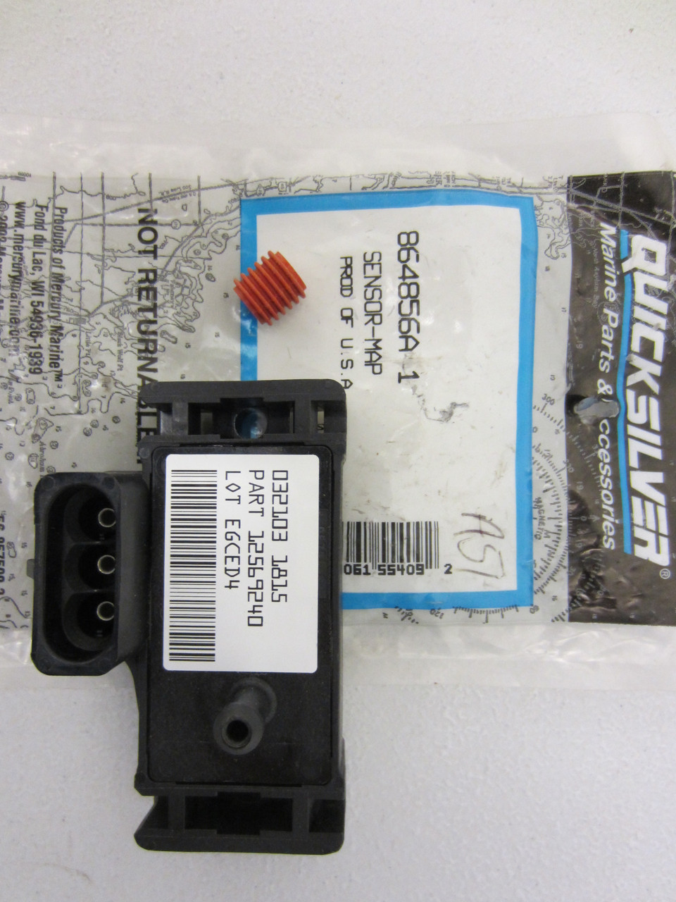 Mercruiser New OEM MAP Sensor 864856A1, 805217A1