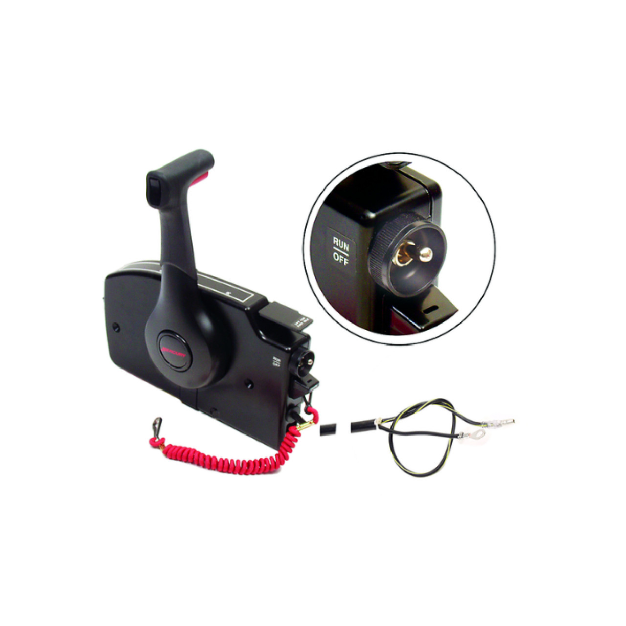 Mercury New OEM MercCruiser Side Mount Remote Control, Manual Start, 881170A6