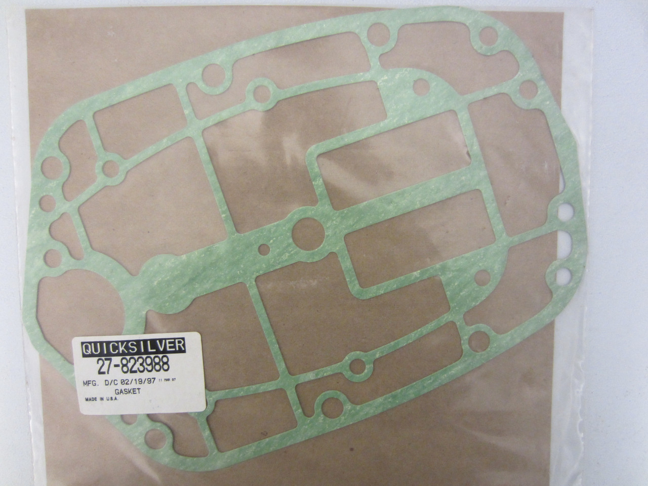 Mercury New OEM Lower Powerhead Exhaust Plate Gasket 27-823988, 823988