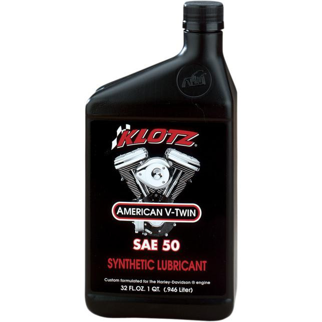 KLOTZ OIL V Twin Synthetic Oil - 50W - 1 U.S. Quart, KH-50