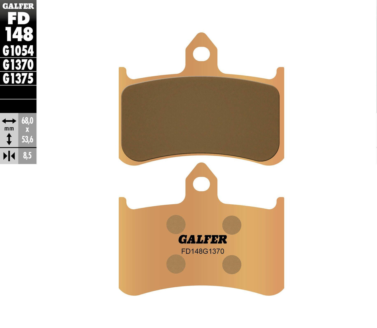 GALFER HH Sintered Brake Pads, 17-148H