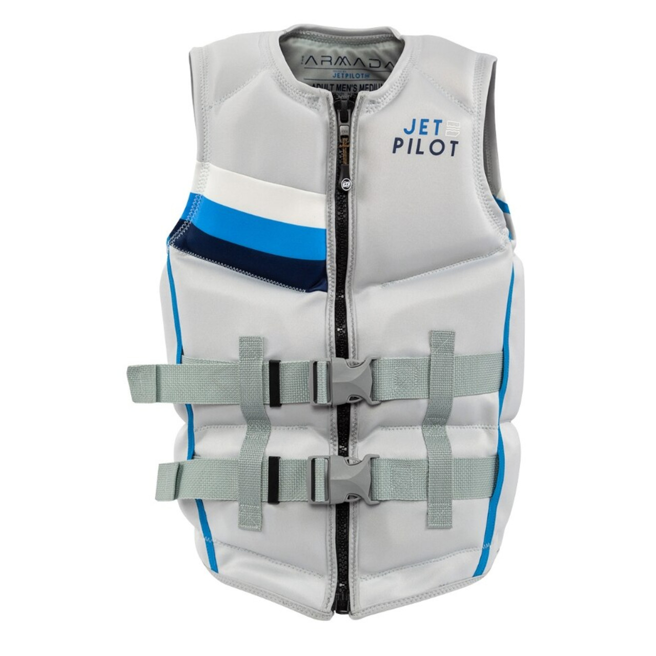 Yamaha New OEM Men's JetPilot® Armada 2-Buckle PFD, X-Large, WJP-21234-SV-XL