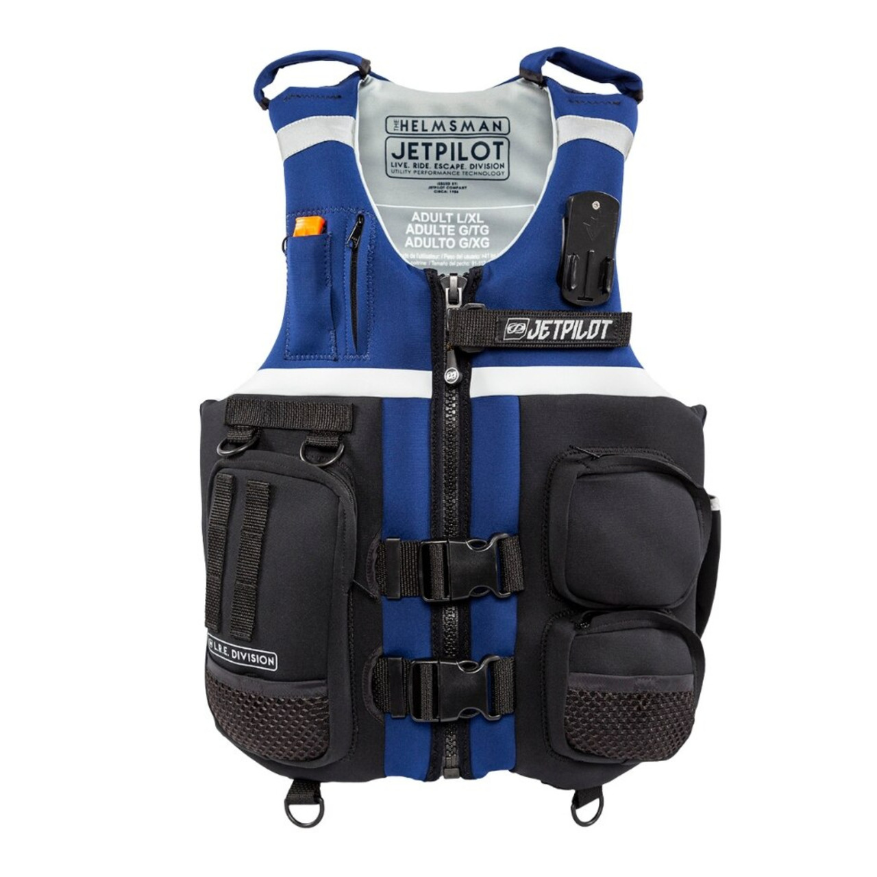 Yamaha New OEM Adult JetPilot® Helmsman 2-Buckle PFD, S/M, WJP-22101-NV-SD