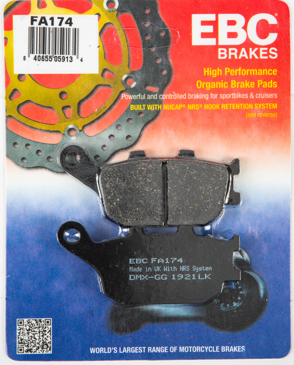 Ebc New Standard Brake Pads, 15-174