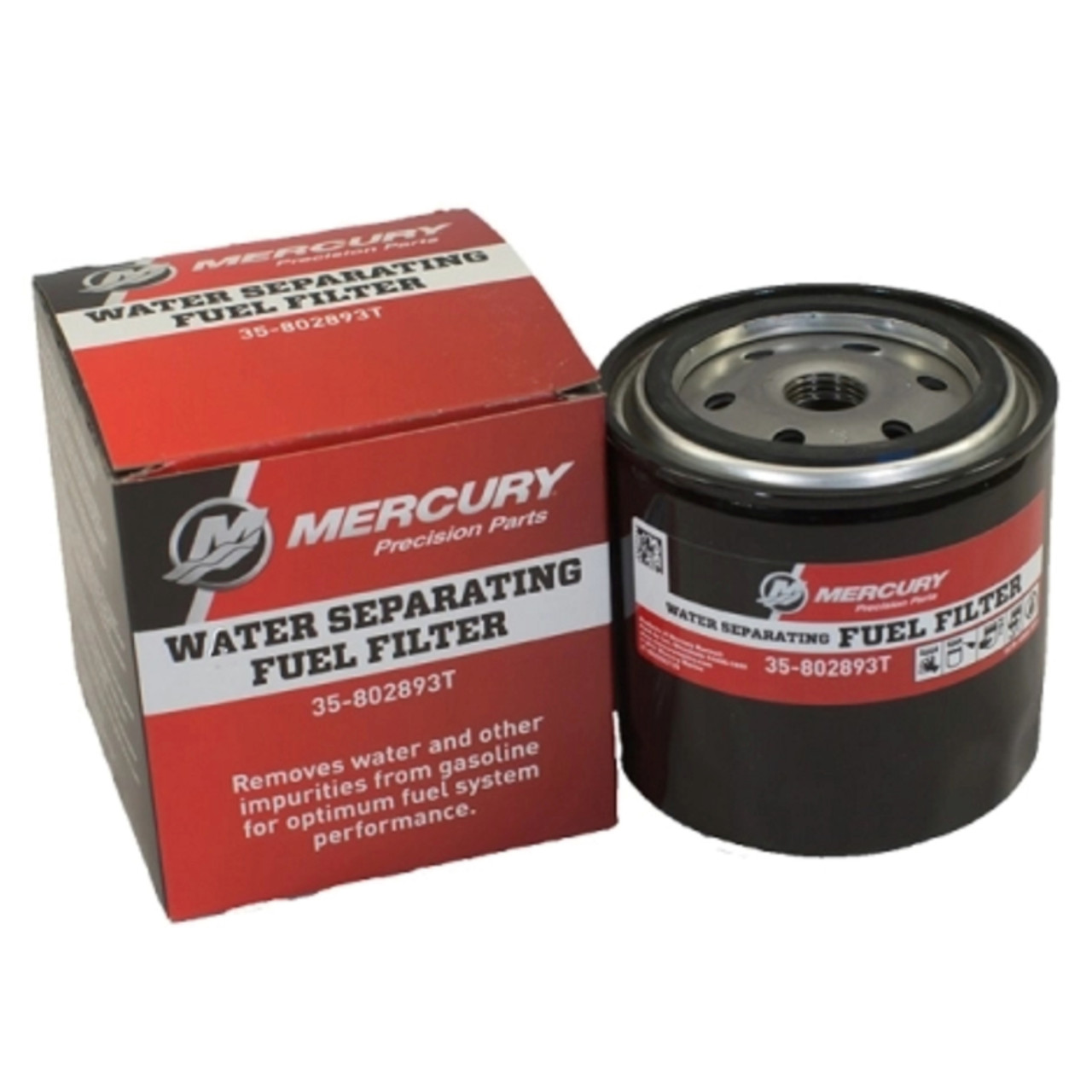 Mercury Marine Mercruiser New OEM Water Separating Fuel Filter Set of 2 35-802893T