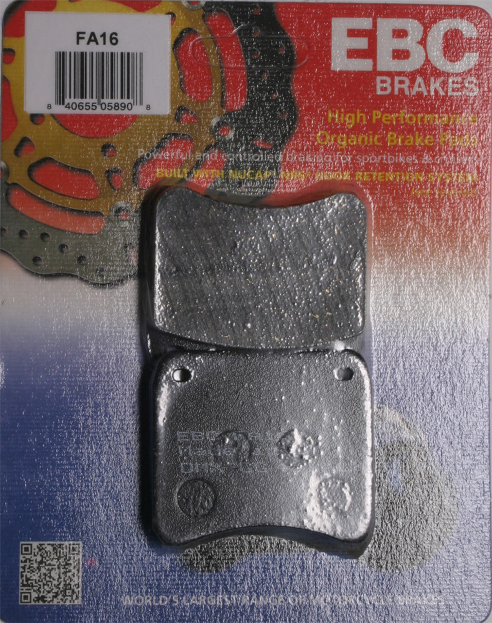 Ebc New Standard Brake Pads, 15-16