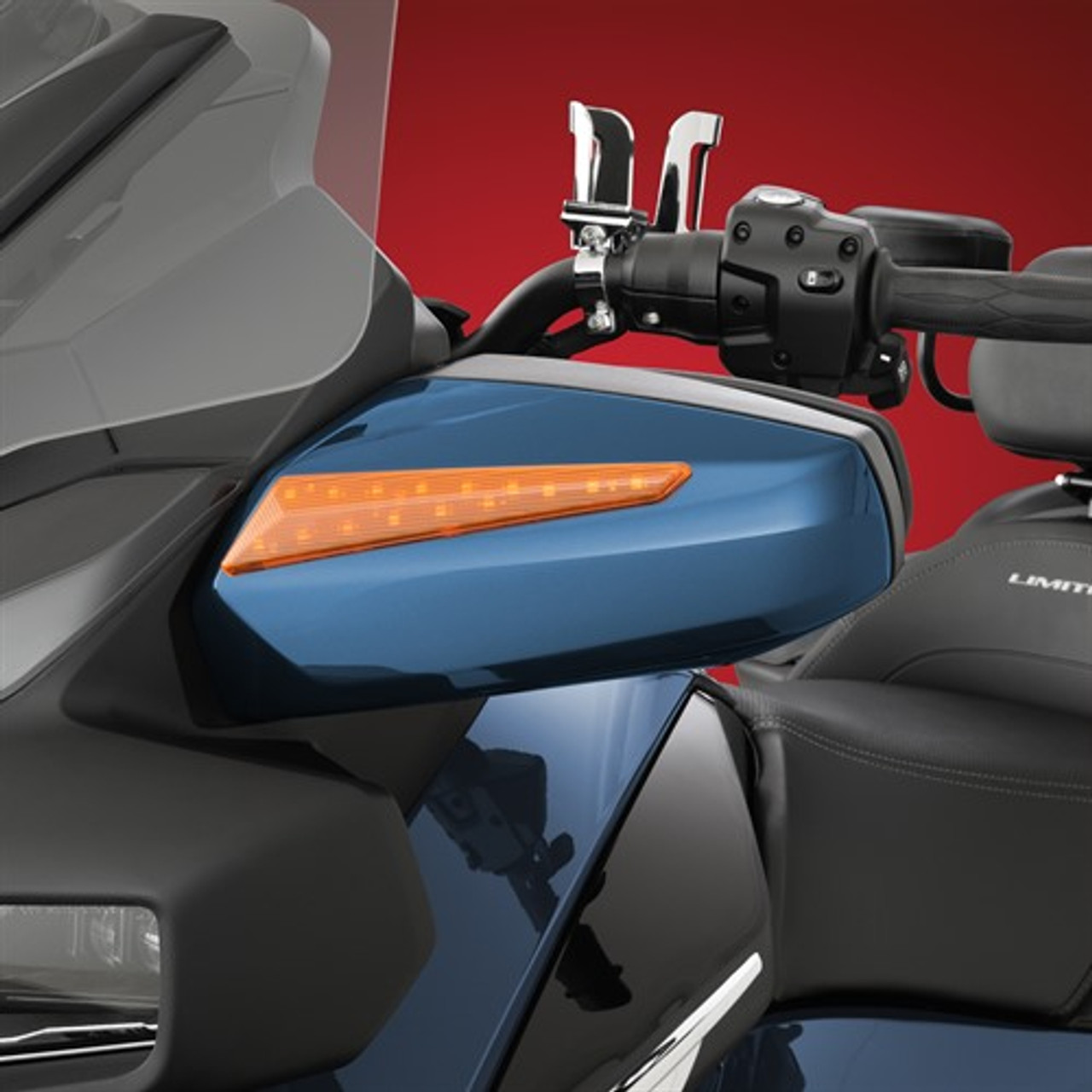 Show Chrome Accessories Amber Led Mirror Marker Rt, 41-206A