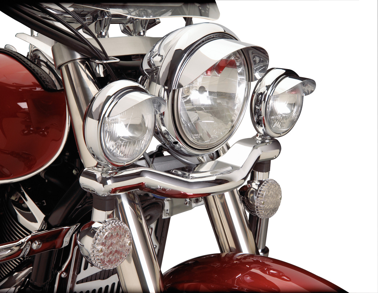 Show Chrome Accessories 4 1/2" Chrome Light Visor, 1-229