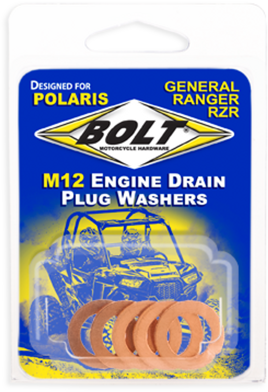 BOLT Engine Drain Plug Washer 5/pk, 020-0160
