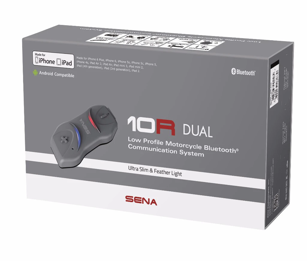 SENA 10R Bluetooth 4.1 Headset & Intercom, 843-02107