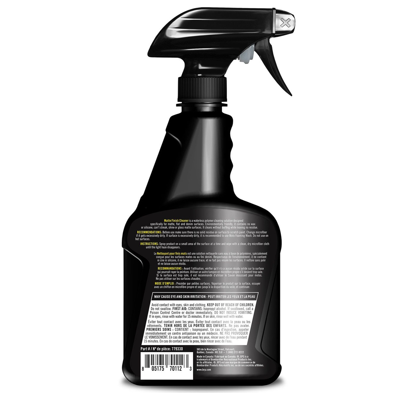 Ski-Doo New OEM, 22 Fluid Ounces XPS Matte-Finish Waterless Cleaner, 779330