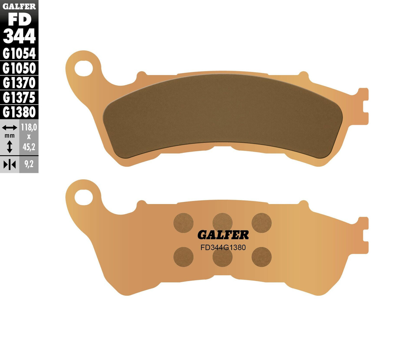 GALFER HH Sintered Brake Pads, 17-344H