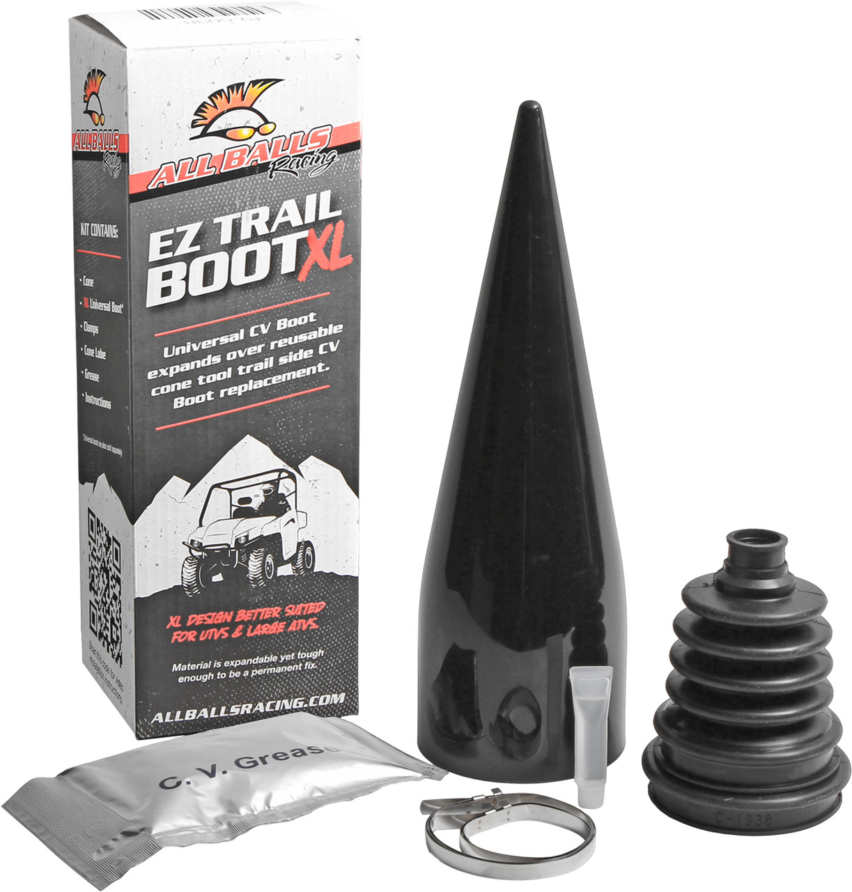 ALL BALLS EZ Trail CV Boot XL Installation Kit, 21-95038