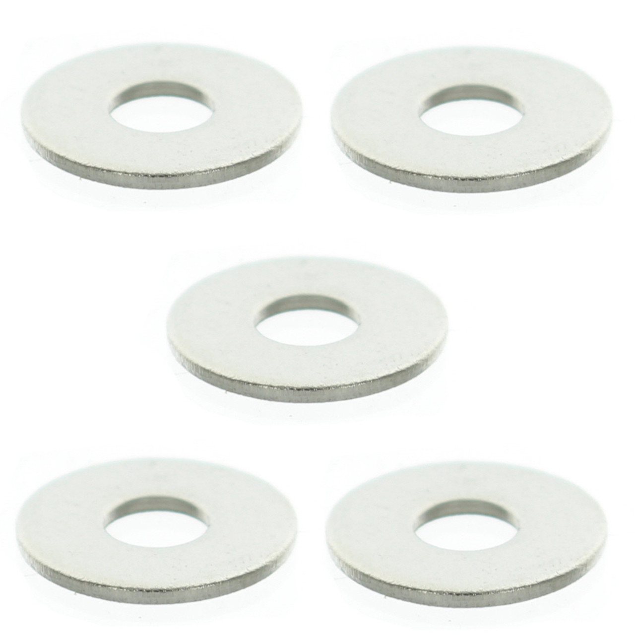 Sea-Doo New OEM, Stainless Steel 5mm Flat Washer, Pack of 5, 234052600