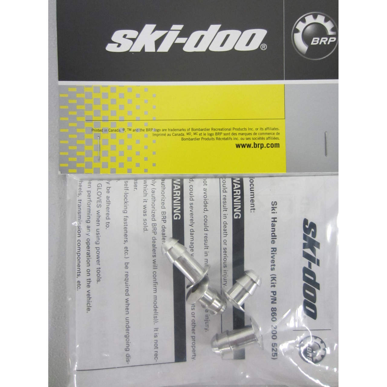 Ski-Doo New OEM Ski Handle Rivet Kit, 860200525