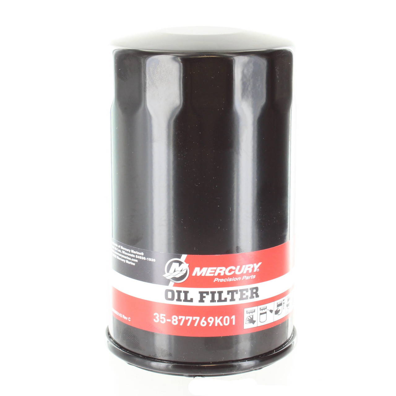 Mercury Marine Mercruiser New OEM Verado Screw-On Canister Oil Filter, 35-877769K01