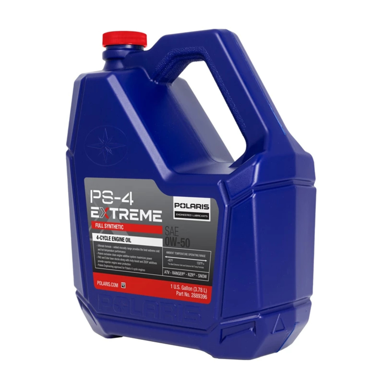 Polaris New OEM PS-4 Extreme Full Synthetic 0W-50 Engine Oil 1 Gallon 2889396