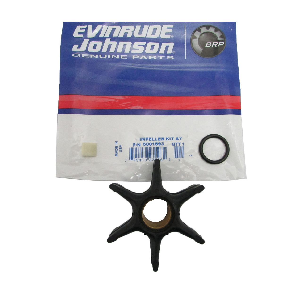 Johnson Evinrude OMC OEM 90-300HP Water Pump Impeller Kit, 5001593