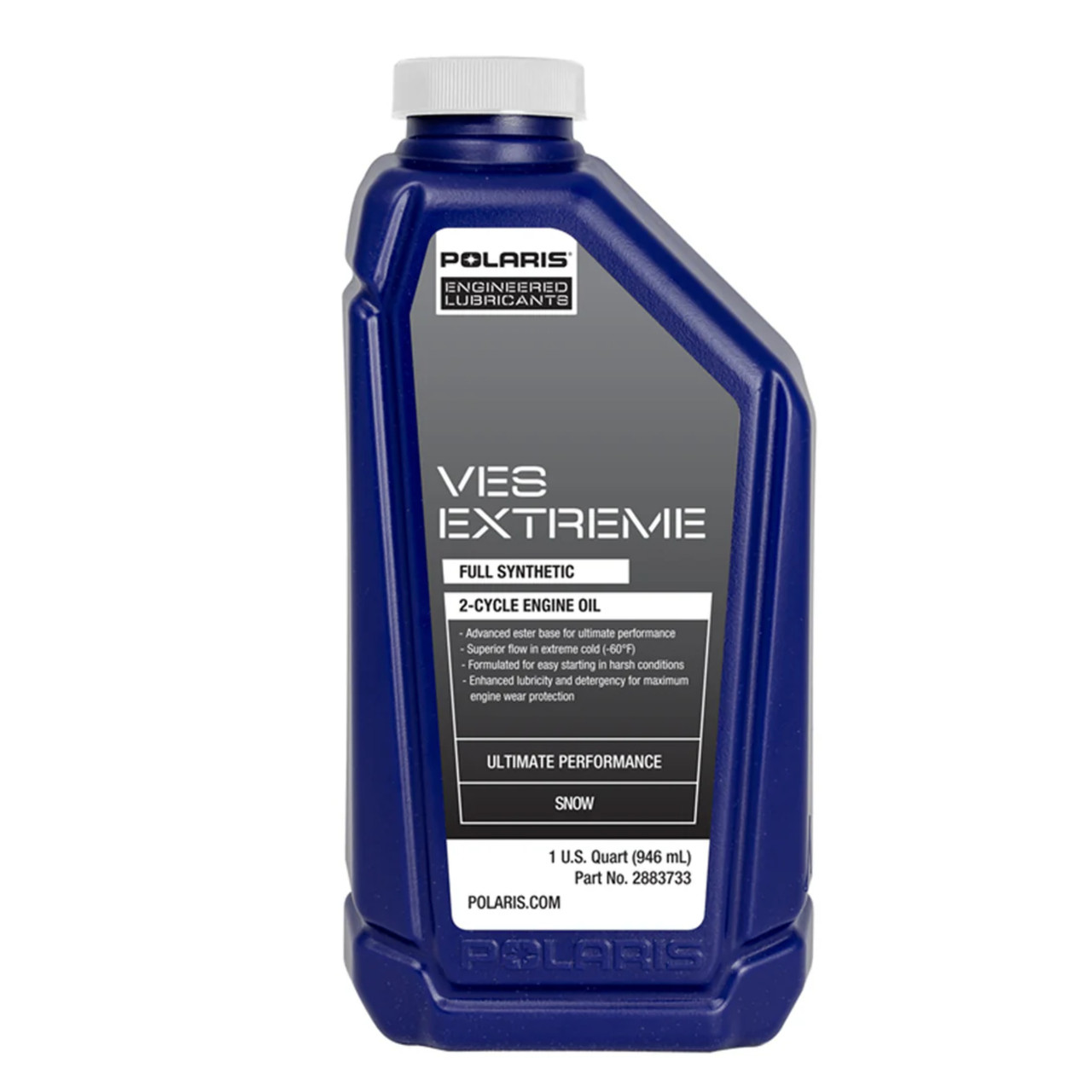 Polaris OEM VES Extreme Full Synthetic 2-Cycle Oil, 1qt, 2883733