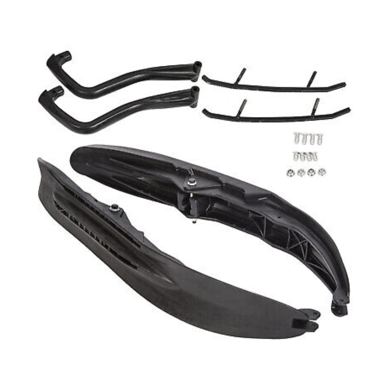 Ski-Doo New OEM Black Pilot 5.7 Ski Upgrade Kit Mount Carbides Handles REV RF ZX